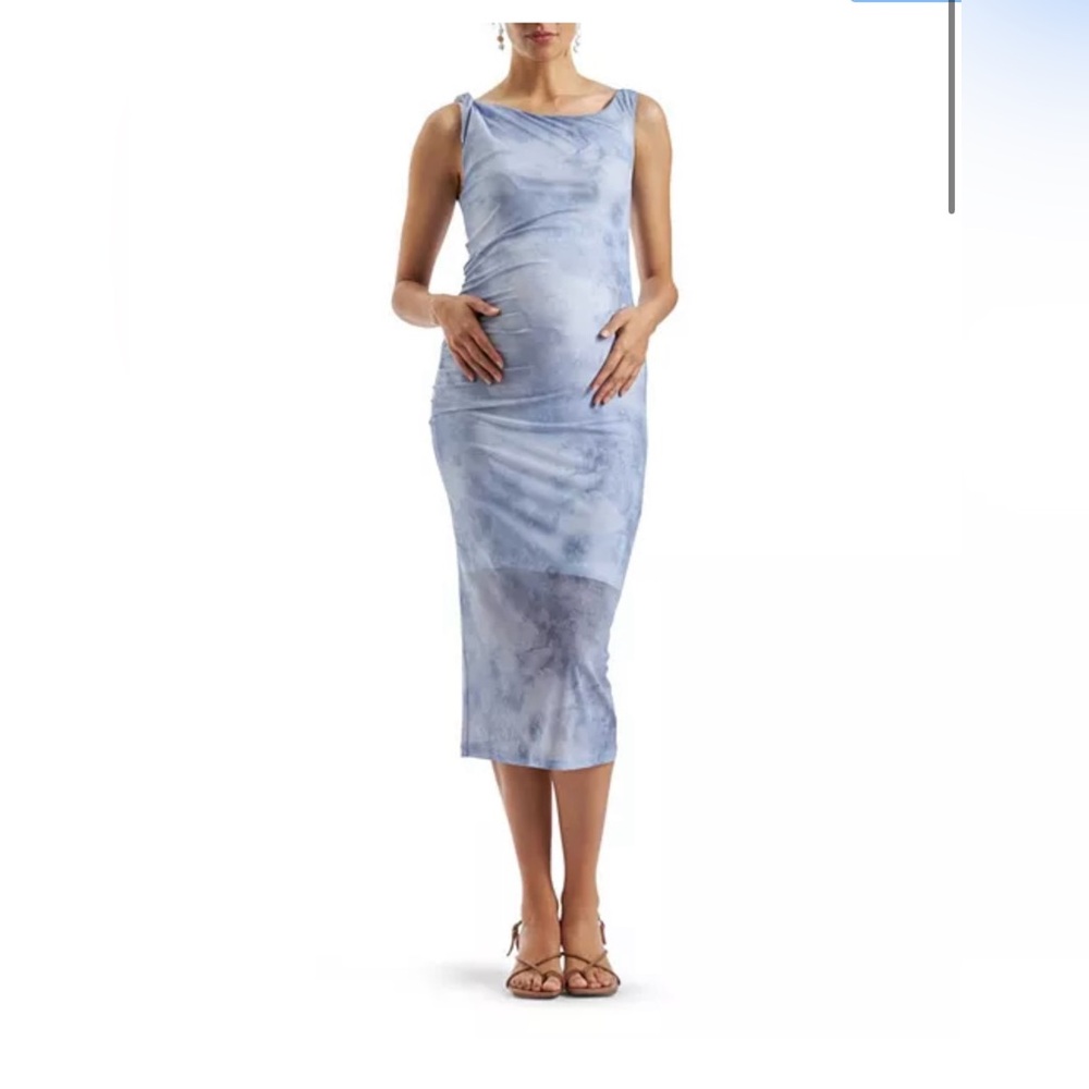 Ripe Maternity Cloudy Blue Dress